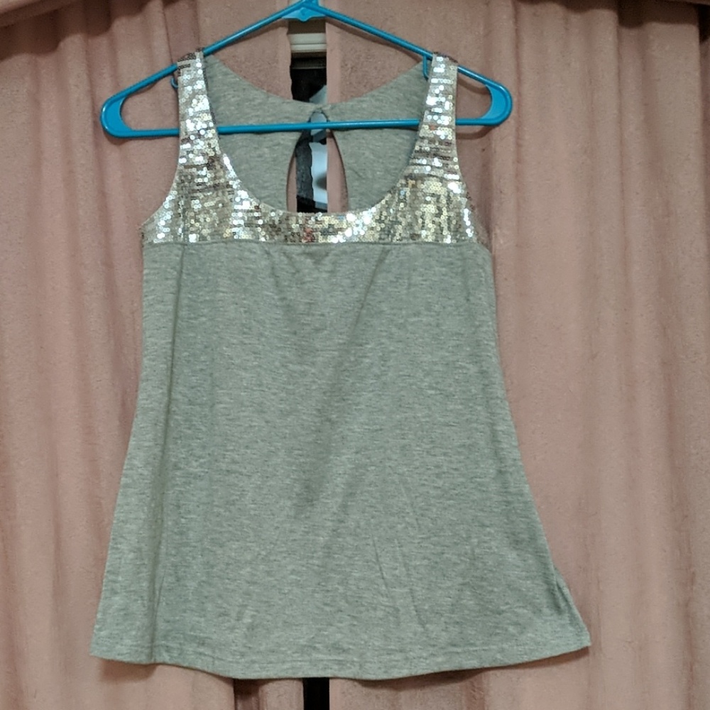 Sparkle collar shirt